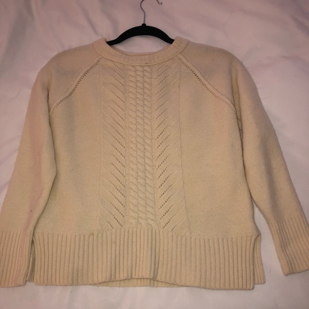 Cream J Crew Sweater